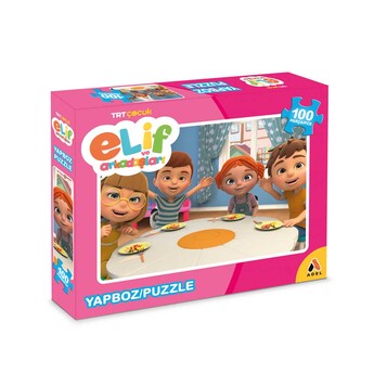 Elif ve Arkadaşları Puzzle 100'lü - Adel