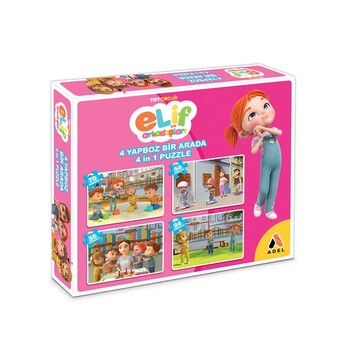 Elif ve Arkadaşları Puzzle 4'lü - Adel