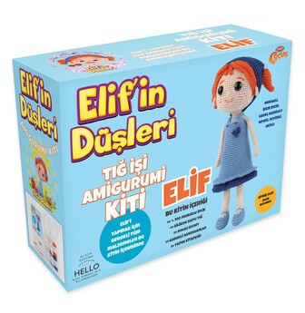 Elif’in Düşleri Tığ İşi Örme Amigurumi Kiti - Tuva Tekstil