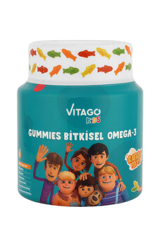 Vitago Kids Gummies Bitkisel Omega-3 İçeren Çiğnenebilir Form Takviye Edici Gıda - 1