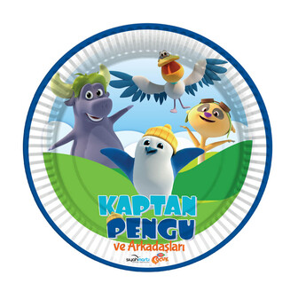 Kaptan Pengu Plate 23 cm (8 Pieces) - Balonevi