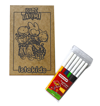 Kare Takimi Wood Painting Set Model - 2