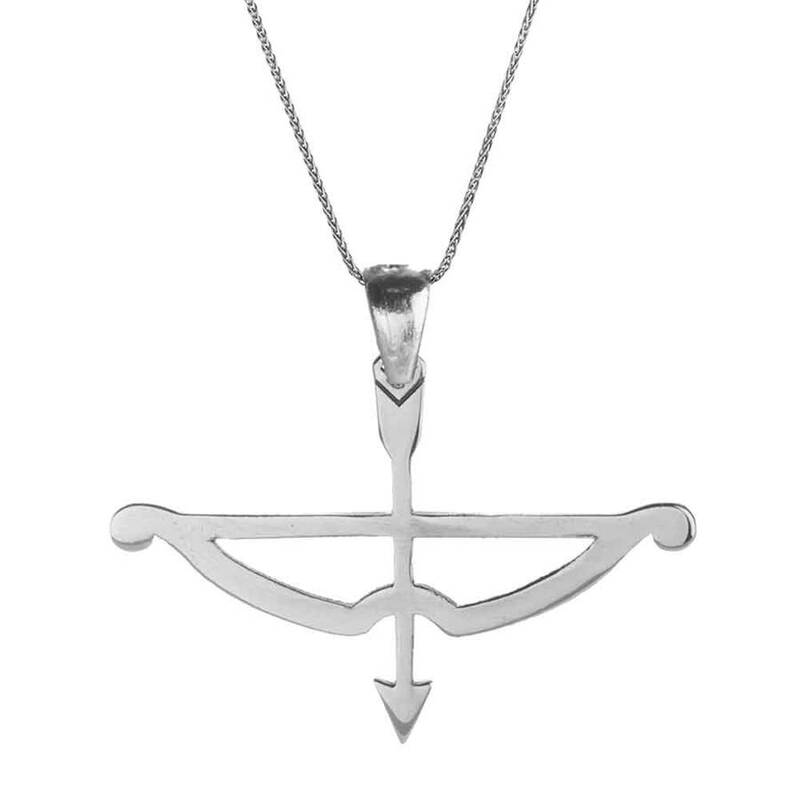  Kemankes Tozkoparan Arrow Bow Horizontal Cut Arrowhead Necklace - 2