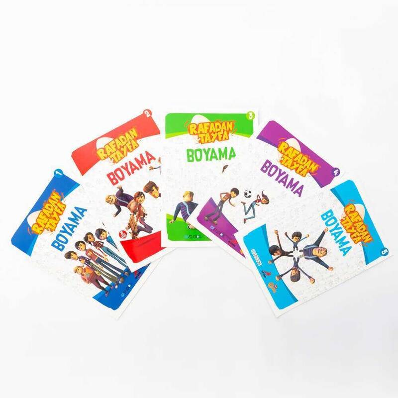 Rafadan Tayfa Set of Five Coloring Books - 2