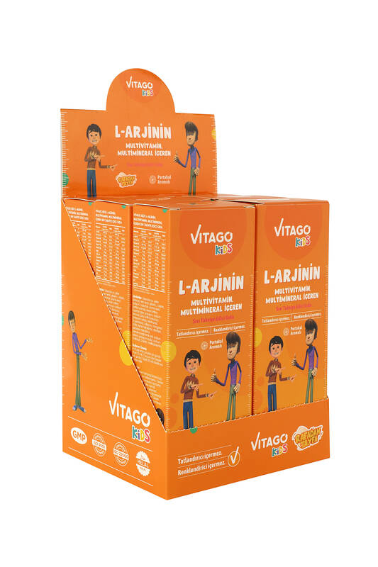 Vitago Kids L-Arginine Multivitamin Syrup 150 ml (Rafadan T.) - 5