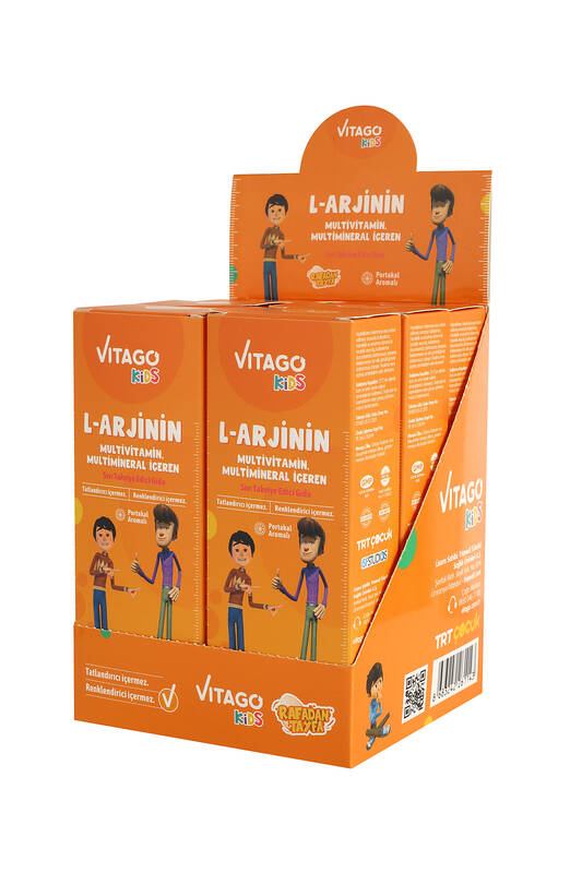 Vitago Kids L-Arginine Multivitamin Syrup 150 ml (Rafadan T.) - 6